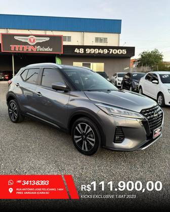 NISSAN KICKS 1.6 16V FLEXSTART EXCLUSIVE XTRONIC NISSAN KICKS 1.6 16V FLEXSTART EXCLUSIVE XTRONIC